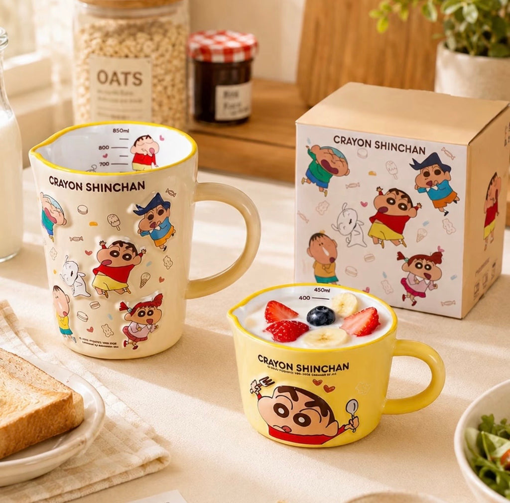 Crayon Shin-chan Cartoon Ceramic Mug | 450ml & 850ml Sizes | Gift Box Included