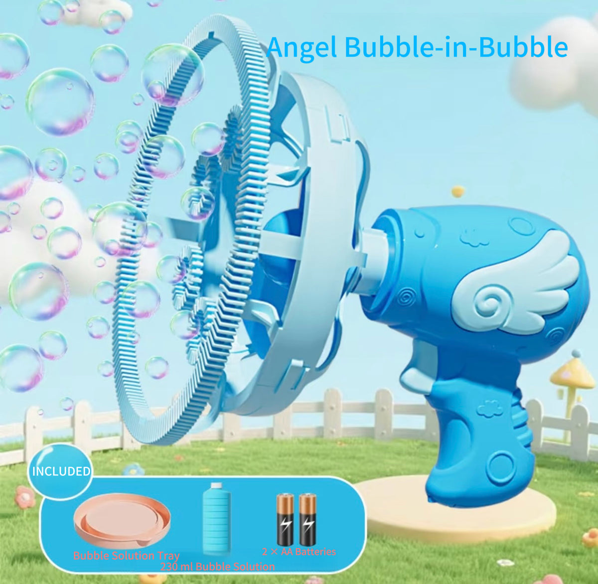 Automatic Bubble Blaster – Tons of Bubbles with One Click 🫧