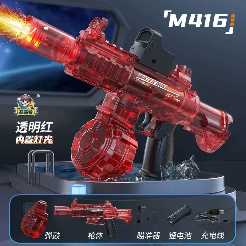 Space Power Ring Electric Water Blaster – LED Light, Automatic Spray, Rapid Fire & High Capacity