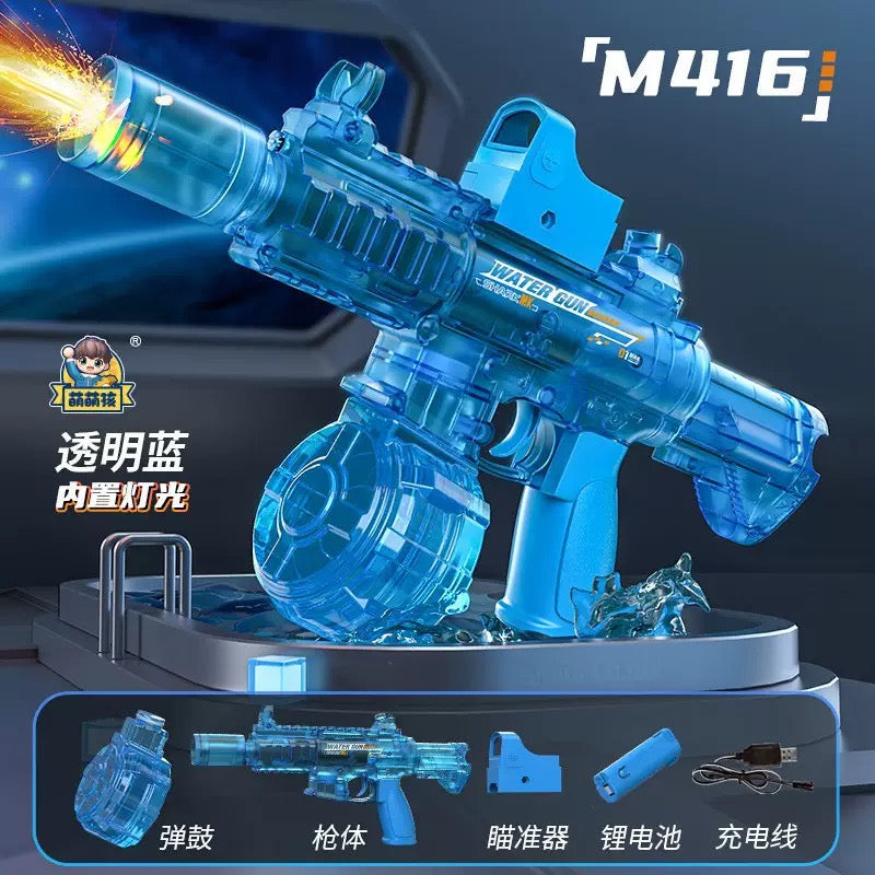 Space Power Ring Electric Water Blaster – LED Light, Automatic Spray, Rapid Fire & High Capacity