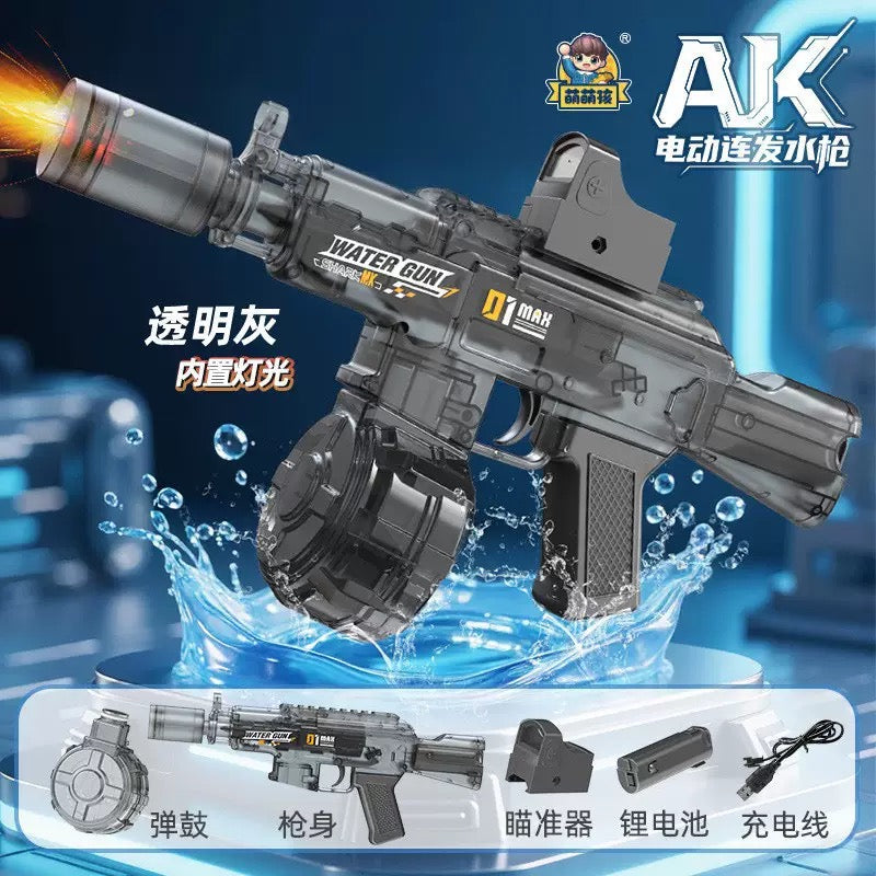 Space Power Ring Electric Water Blaster – LED Light, Automatic Spray, Rapid Fire & High Capacity