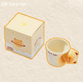 Cute Toast Cat Ceramic Mug – Adorable Coffee Cup, Aesthetic Breakfast Mug for Home, Cute Gift for Her
