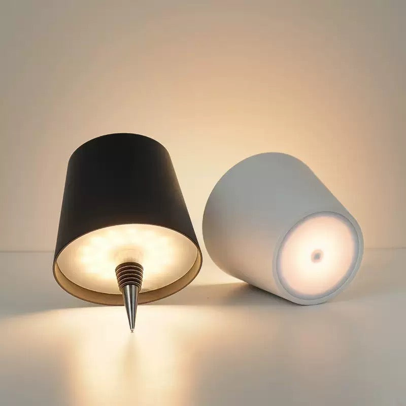 Bottle Cap LED Table Lamp - USB Rechargeable Camping Light Decor