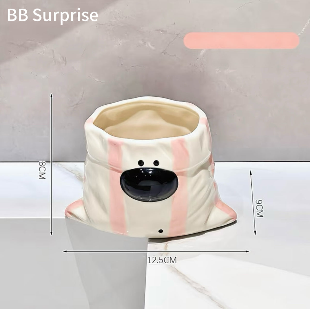 Original Canvas Bag Puppy Ceramic Mug – Cute Cartoon Water, Milk & Coffee Cup, Adorable Desktop Drinkware