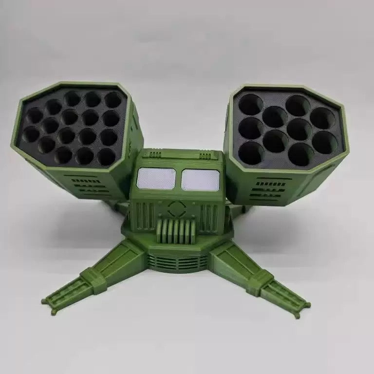Battle Mech Battery Storage Box – AA, AAA & 18650 Battery Organizer, Cool Desktop Decor & Portable Case
