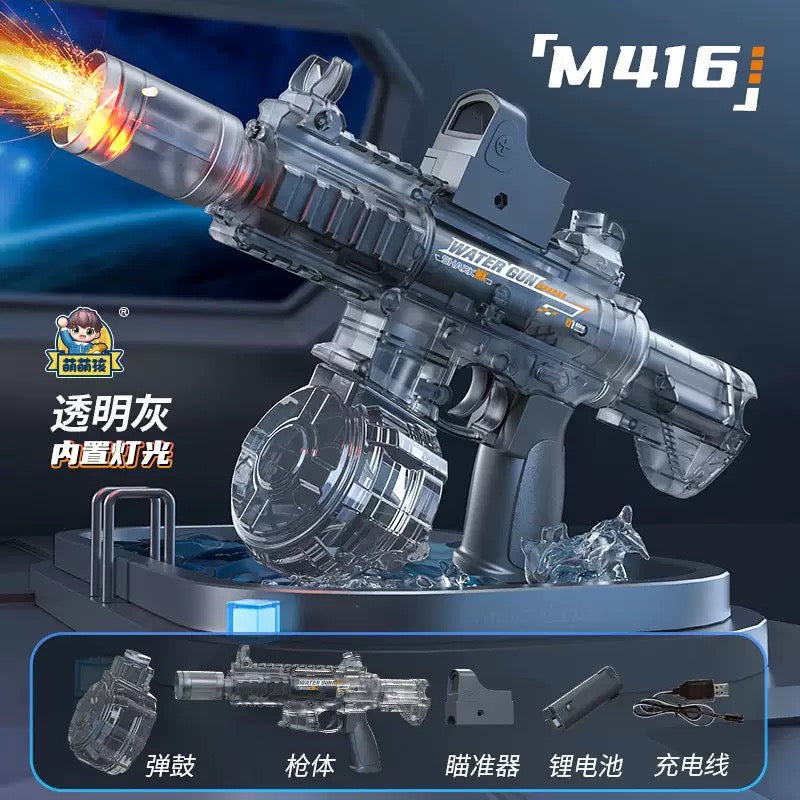Space Power Ring Electric Water Blaster – LED Light, Automatic Spray, Rapid Fire & High Capacity