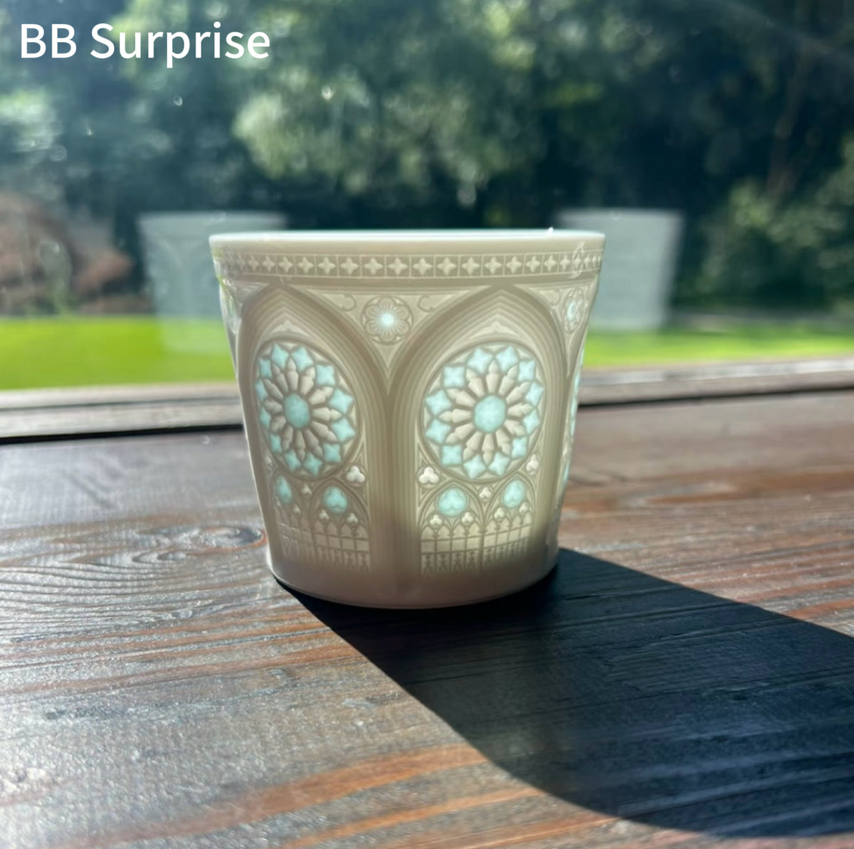 Gothic Window Light & Shadow Ceramic Coffee Cup
