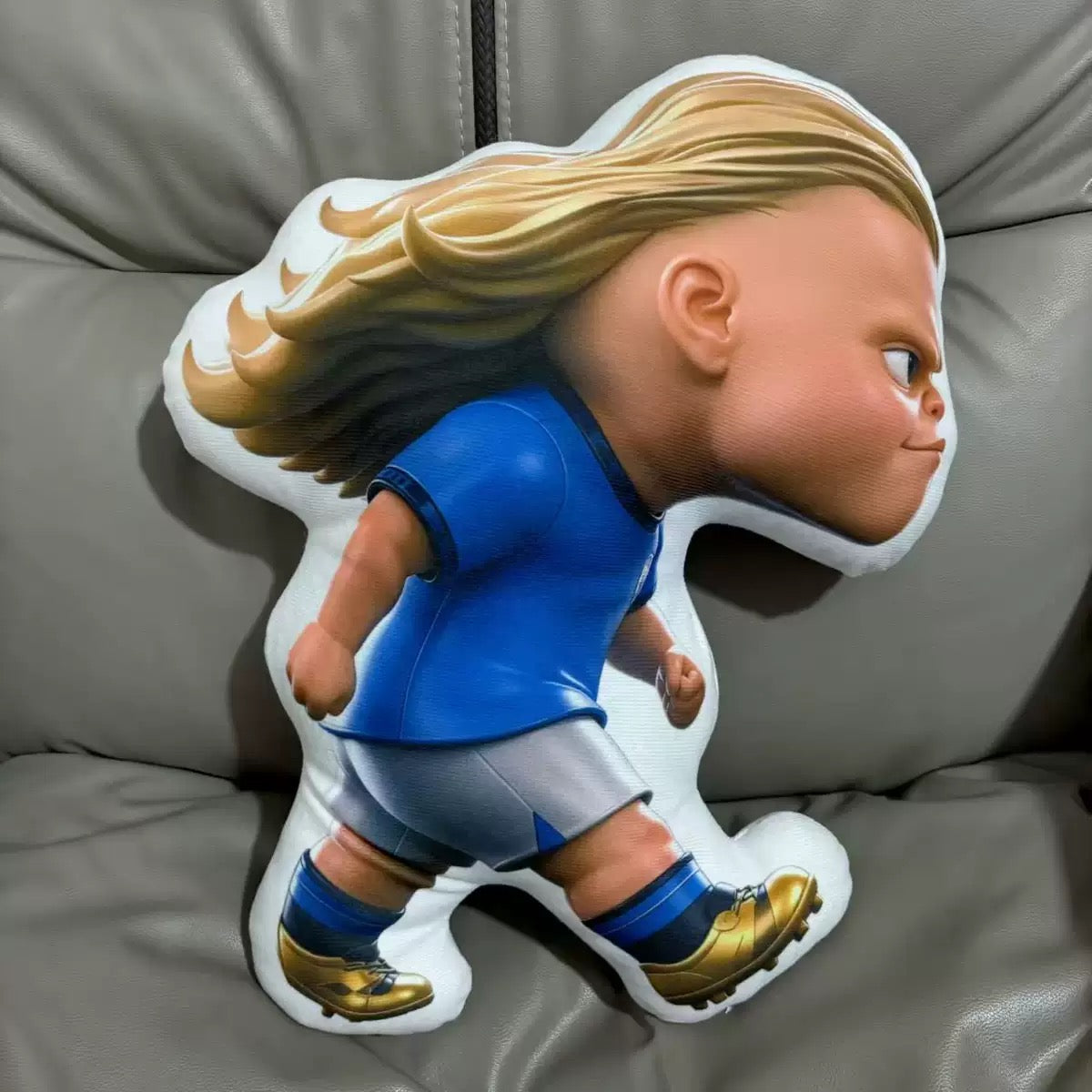 Football Star Haaland Plush Doll Keychain ⚽ Cute Soccer Player Bag Charm, Mini Stuffed Toy Collectible Gift