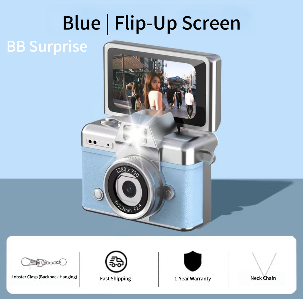 Mini Retro CCD Digital Camera, Portable Vintage Style Camera