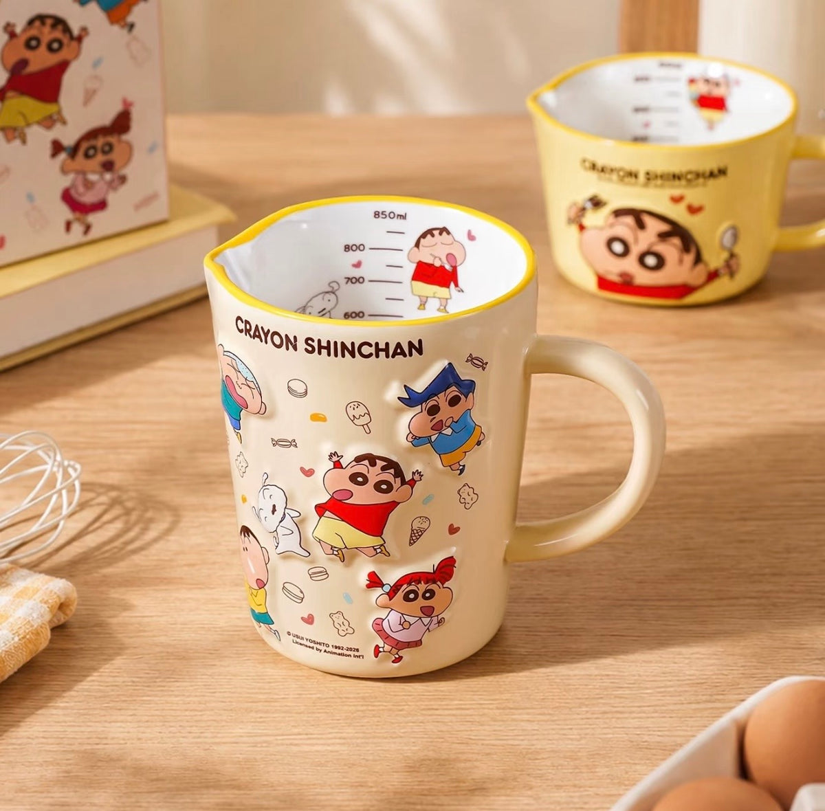 Crayon Shin-chan Cartoon Ceramic Mug | 450ml & 850ml Sizes | Gift Box Included