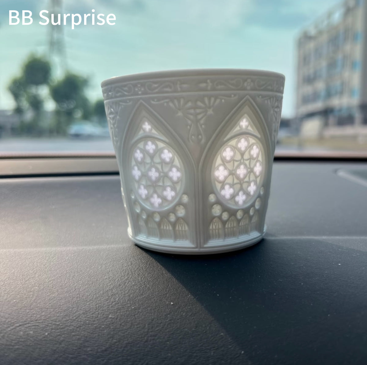 Gothic Window Light & Shadow Ceramic Coffee Cup