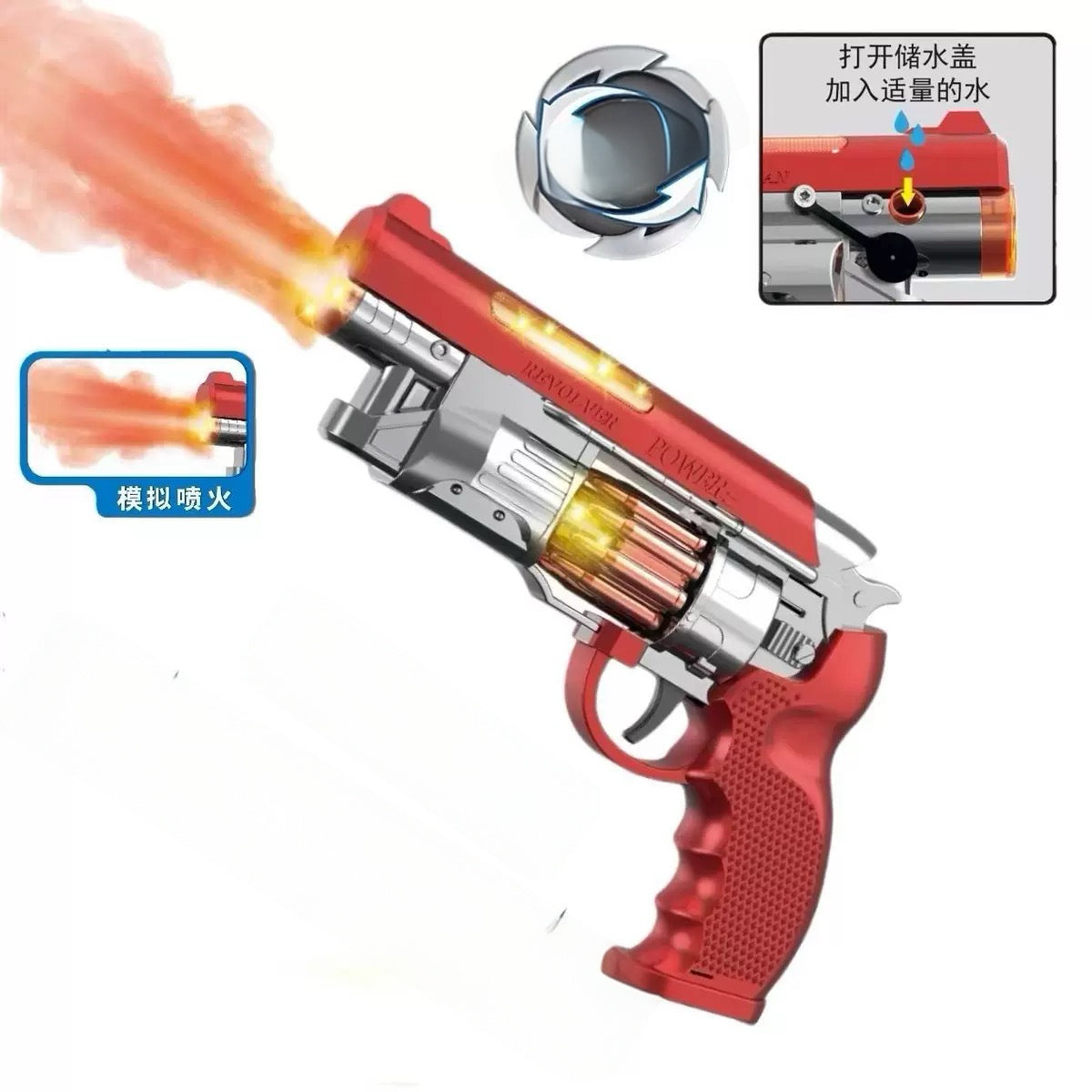 Stress Relief Mist Spray Light & Sound Toy Blaster