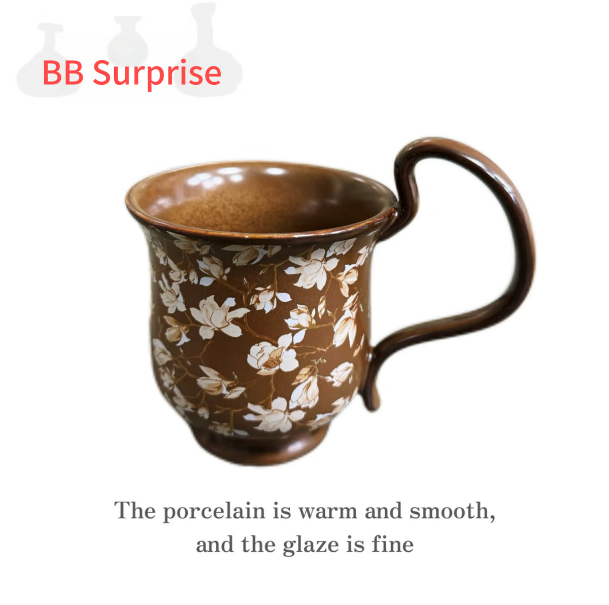 Hand-Glazed Ceramic Latte Mug, 450ml