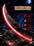 2-in-1 Glowing Crescent Moon Dual Blade Toy Saber for Boys with Combat Sound Effects
