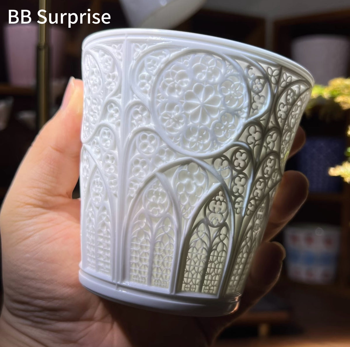 Gothic Window Light & Shadow Ceramic Coffee Cup