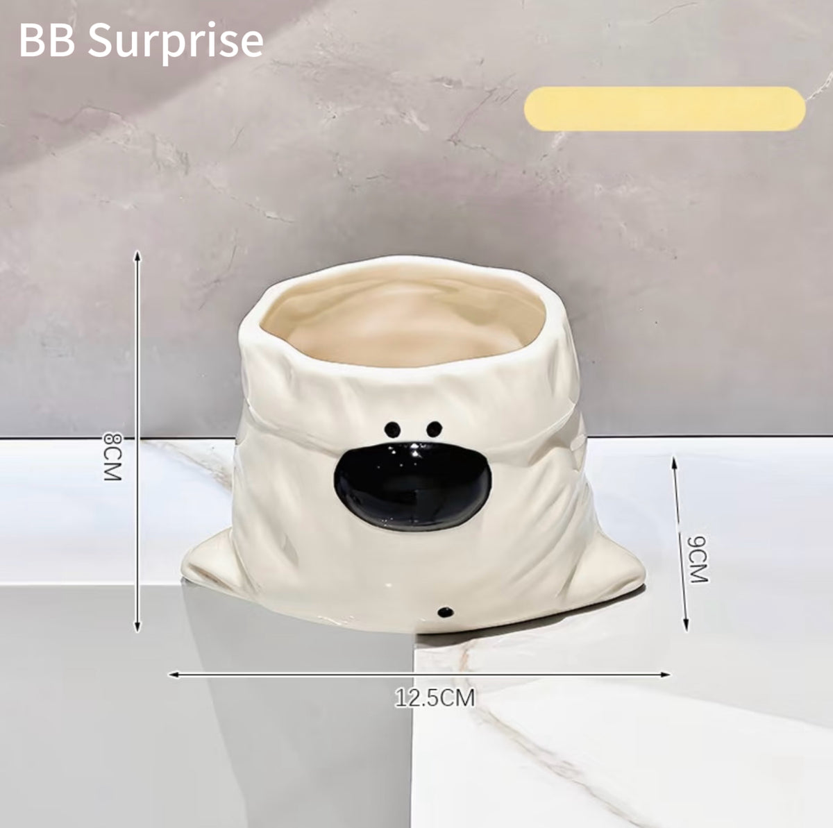 Original Canvas Bag Puppy Ceramic Mug – Cute Cartoon Water, Milk & Coffee Cup, Adorable Desktop Drinkware