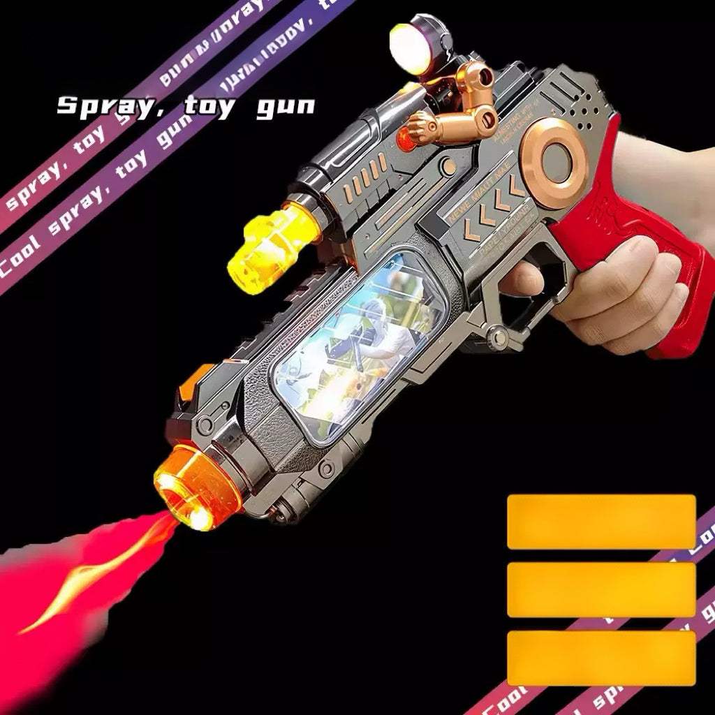Stress Relief Mist Spray Light & Sound Toy Blaster