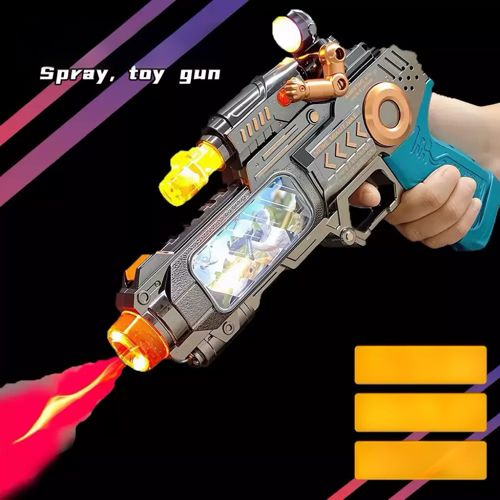 Stress Relief Mist Spray Light & Sound Toy Blaster