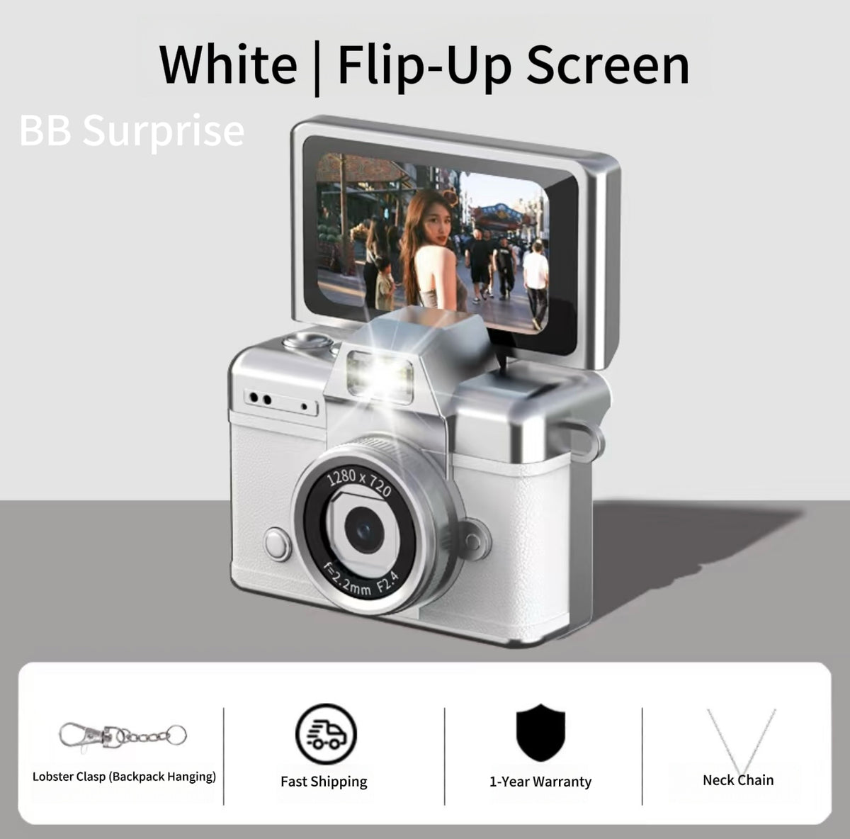 Mini Retro CCD Digital Camera, Portable Vintage Style Camera