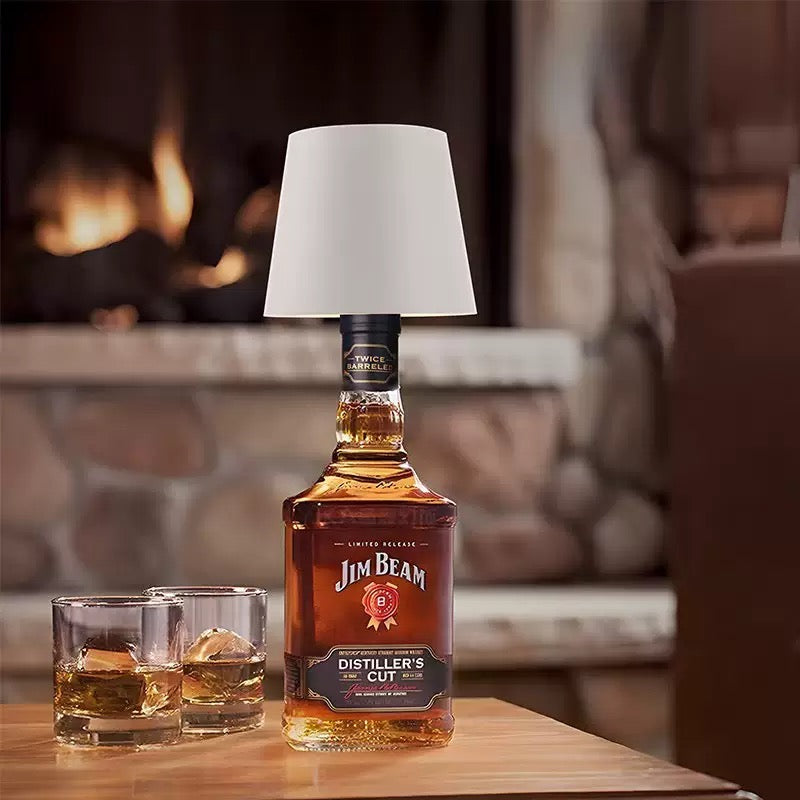 Bottle Cap LED Table Lamp - USB Rechargeable Camping Light Decor