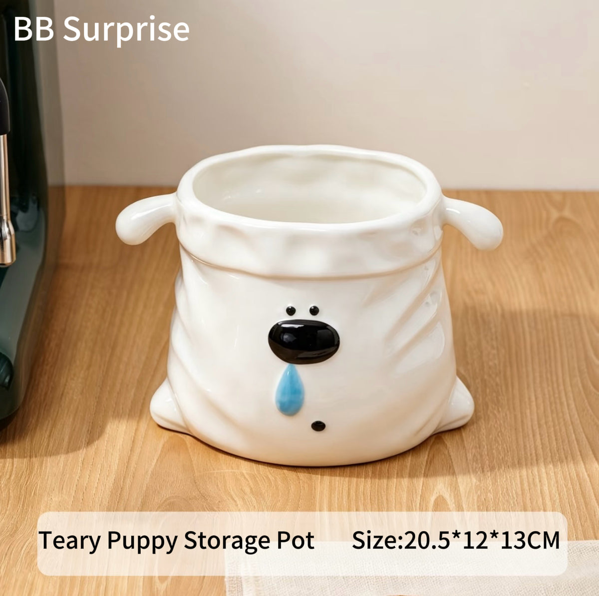 Cute 3D Dog Ceramic Mug with Fun Nose Detail, Aesthetic Coffee Cup