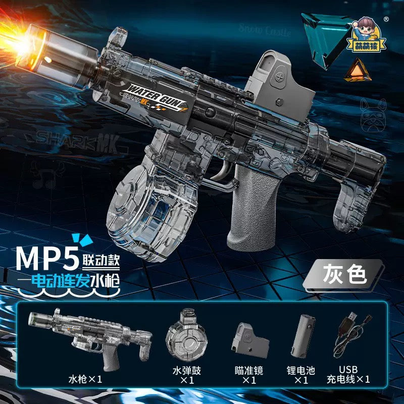Space Power Ring Electric Water Blaster – LED Light, Automatic Spray, Rapid Fire & High Capacity