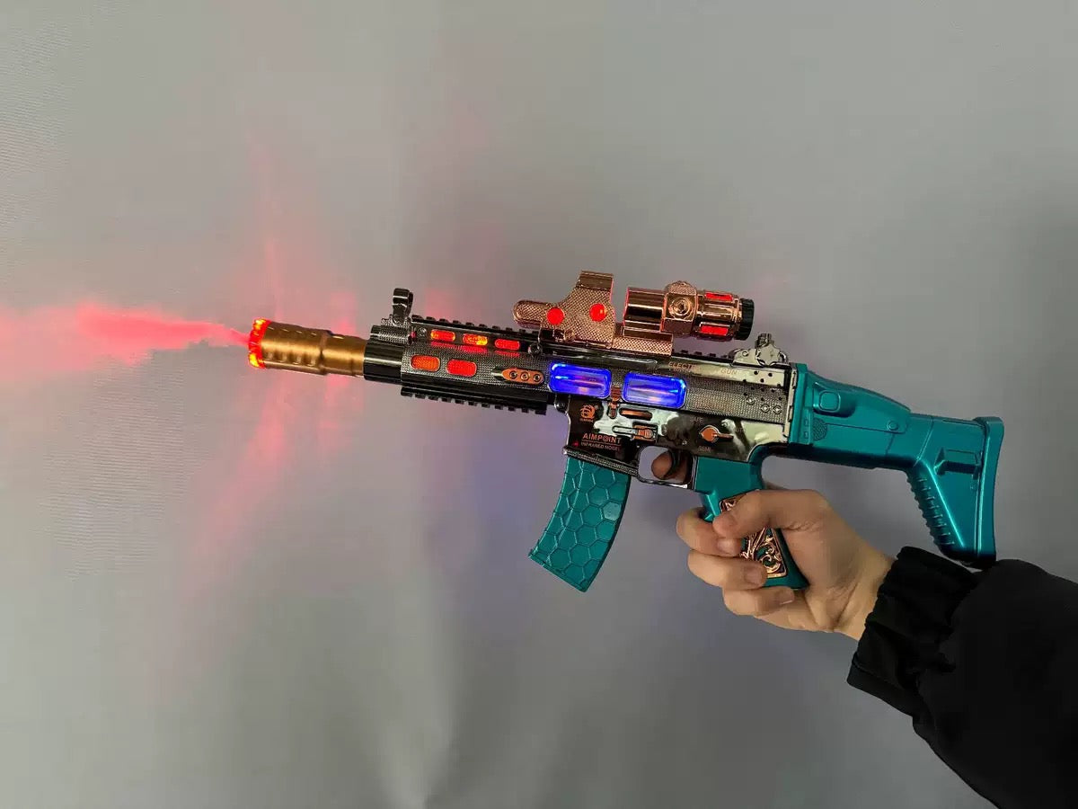 Stress Relief Mist Spray Light & Sound Toy Blaster