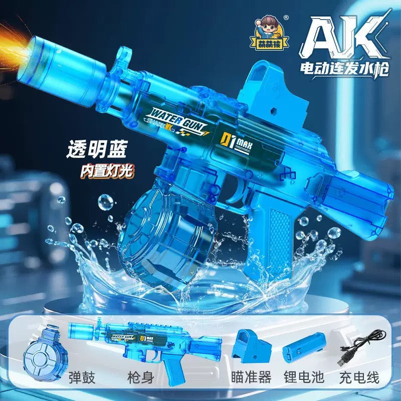 Space Power Ring Electric Water Blaster – LED Light, Automatic Spray, Rapid Fire & High Capacity