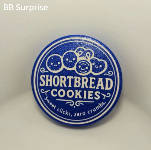 3D Printed Shortbread Cookie Fidget Toy – Satisfying Press Toy, Stress Relief Sensory Toy
